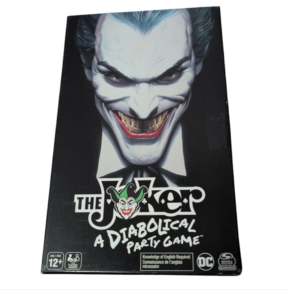 The Joker A Diabolical Party Card Game by Spin Masters Batman Bane Harley Quinn
